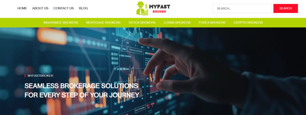 MyFastBroker website screenshot