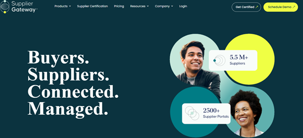 supplier gateway hompage
