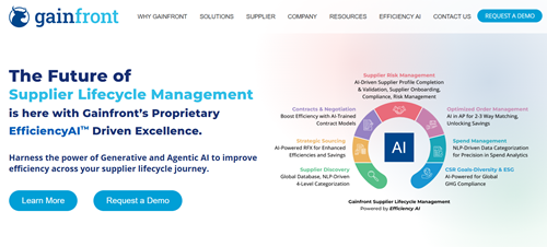 gainfront hompage