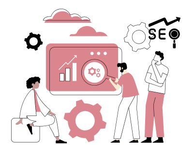person doing seo analysis