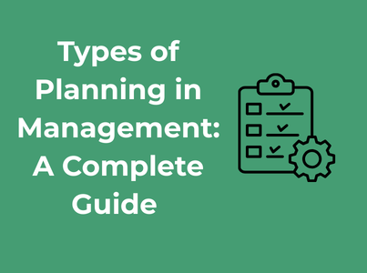 types of planning