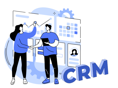 person doing crm analysis