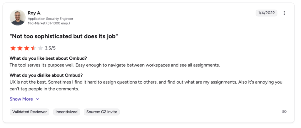 review screenshot