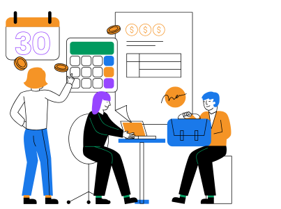 person working on payroll