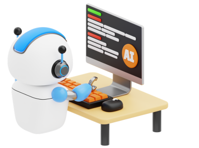 robot and PC