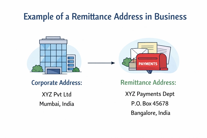 example of remittance address