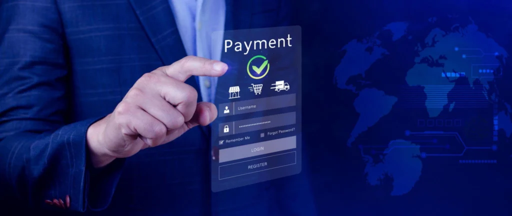 Digital online payment concept, Business with online payment and shopping online payment, banking, Online Money Transfer Confirmed, Concept online banking, payment transfer.