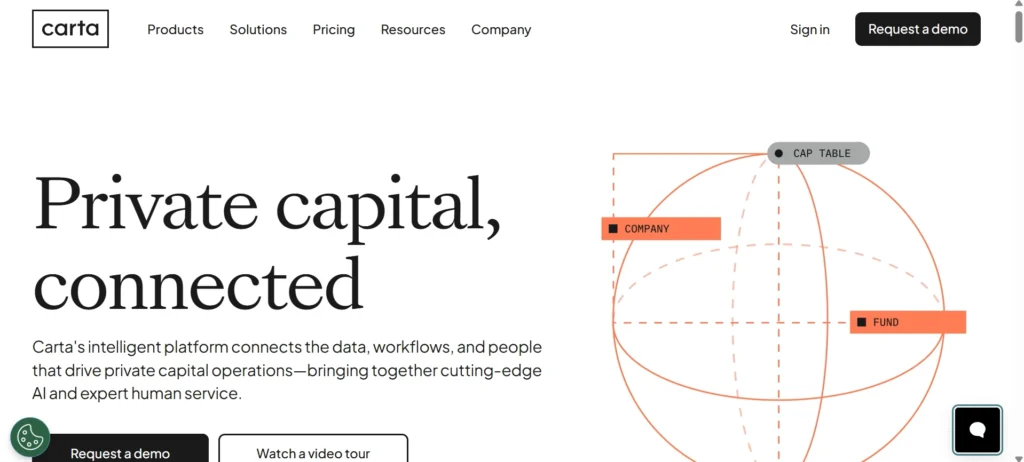 Home page of carta