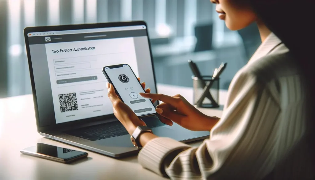 Cryptocurrency security with two-factor authentication.