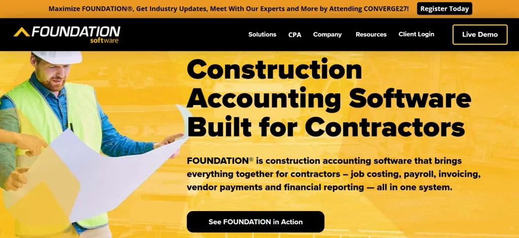 Home page of Foundation Software