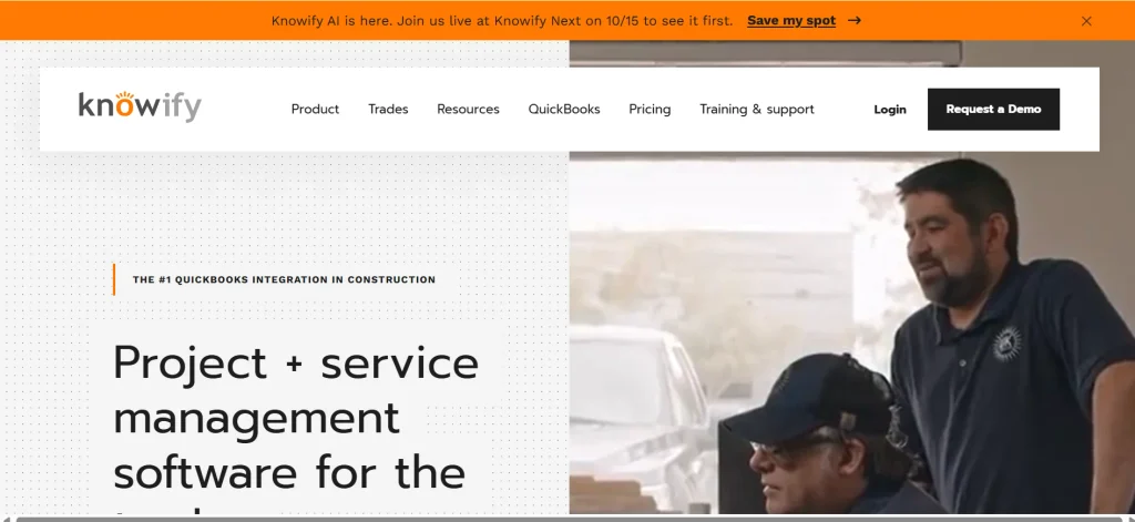 Home page of Knowify